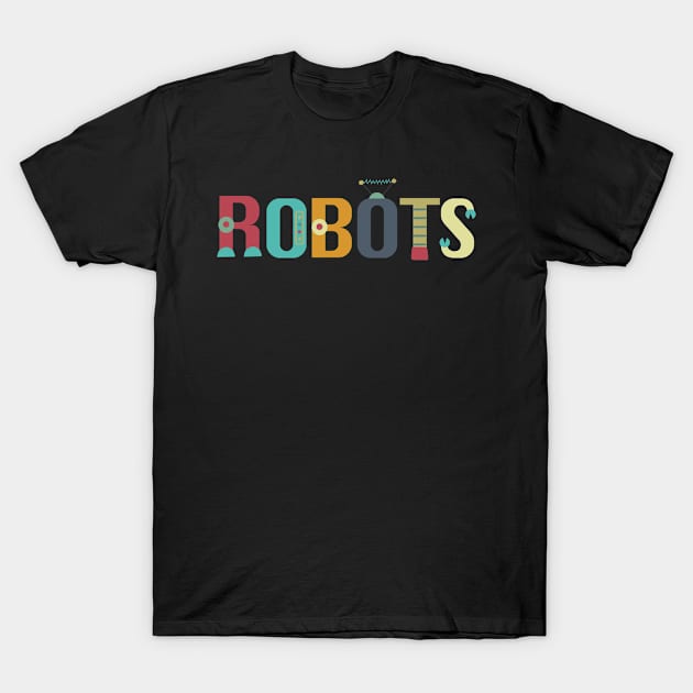 Robots T-Shirt by Wanda City